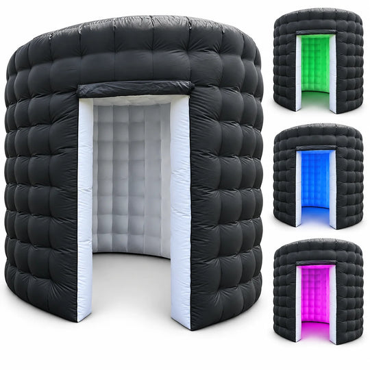 Black Glow enclosure with LED lighting examples
