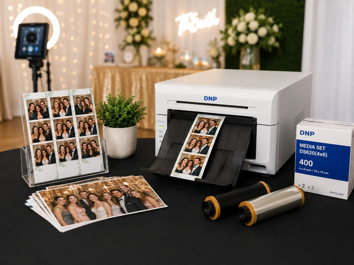 Photo booth printer setup for event businesses