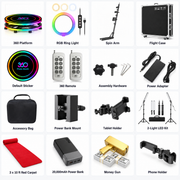 Spin Metal Dual-Light 360 Photo Booth Package