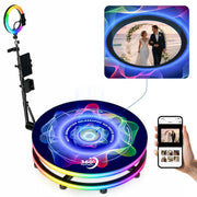 Spin Holo 360 photo booth app control and mini holographic display