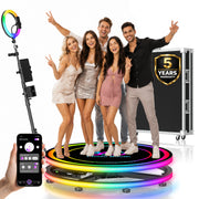 Spin Metal Dual-Light 360 Photo Booth