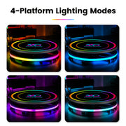 Spin Metal Dual-Light booth features