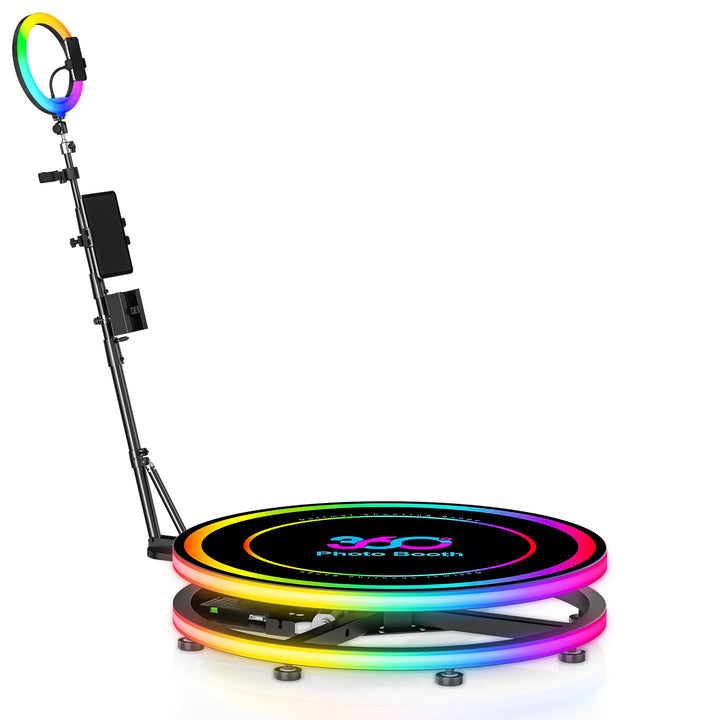 Spin Metal Dual-Light 360 Photo Booth