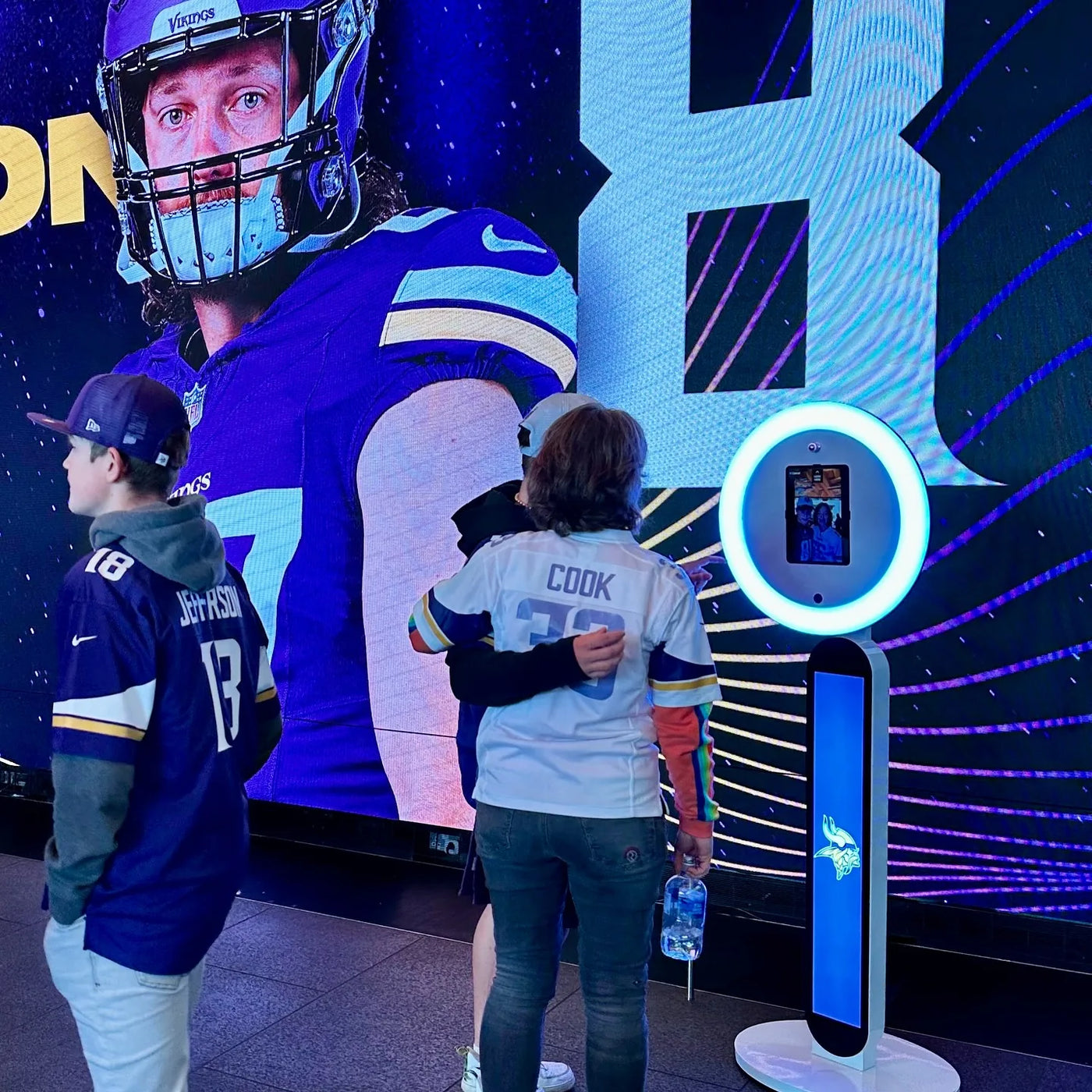 Smart 360 photo booth setup at a customer event
